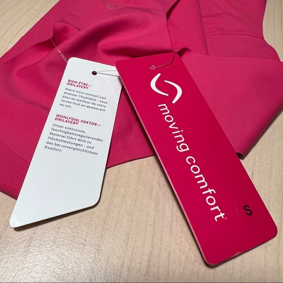 NWT Women's Moving Comfort Out-of-Sight Bikini Panties, Power Pink, Size S - Picture 4 of 5